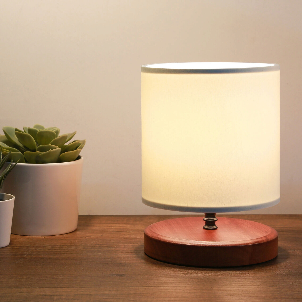 Lampa de masa, Opviq, 780SGN1964, Roz pudra - imagine 4